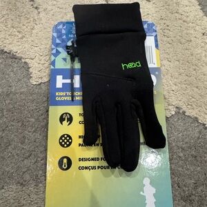 Head Black Touchscreen Gloves for Kids